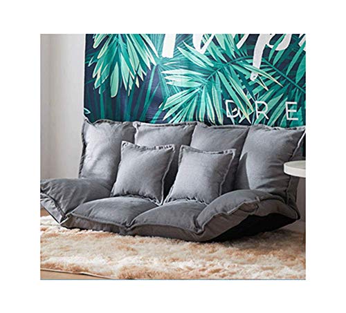 Lounge chair, lazy couch, single chair, adjustable angle, folding living room, balcony, armchair-grey