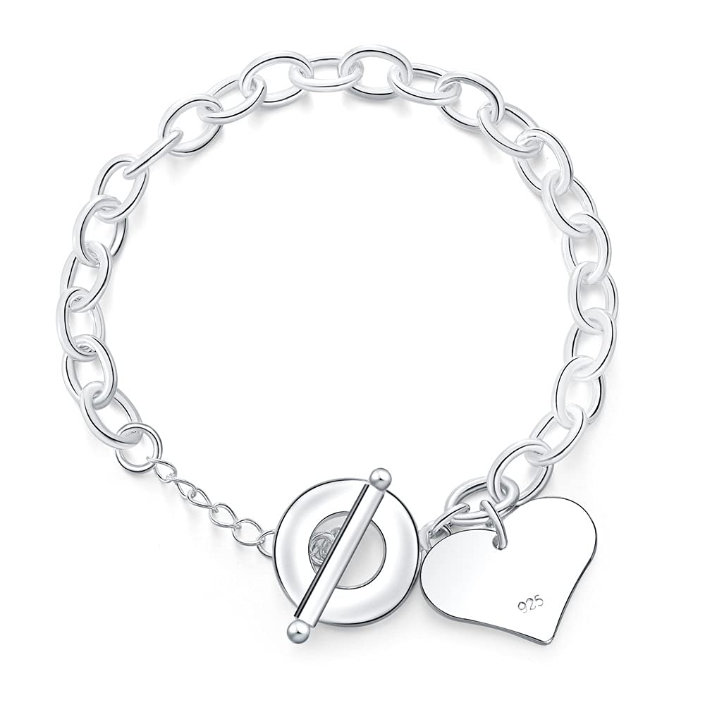 Pulsera con Dije de corazón de Amor Suave para Mujer, Pulseras, Pulsera de Cadena de Mano Femenina