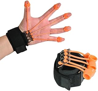 Xfyyzy Exercitador de Treinador Extensor de Dedo e Mão – Com Fortalecedor de Elástico de Resistência e Extensão de Flexão de Dedo