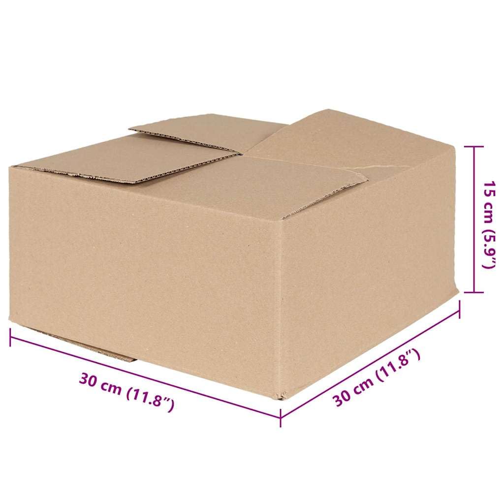 50 Stück Faltbox Set 30x30x15 cm Aufbewahrungsbox aus stabiler Pappe Ordnungssystem für Büro und Zuhause Büroorganisation Lagerung