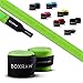 BOXRAW Bendaggi manuali Professionali 4.5m Verde Neon | Custodia Gratuita & Cinturini Gommati | Bendaggi Elasticizzati Adulto per Boxing MMA