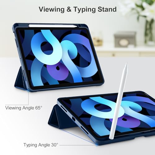 Image of Akkerds for iPad Air 11 Inch Case M4 /M3 /M2, Air 5th /4th Gen 10.9,Navyblue