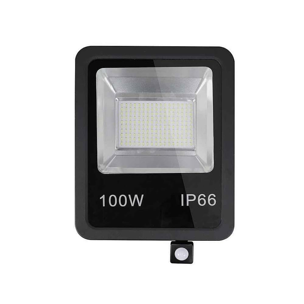 Proyector C/sensor Olivino 100w 6500k Negro 9000lm Led Sm Ip66 39,5x28,5x7 Cm