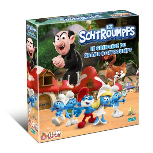 Cartamundi France Les Schtroumpfs - Le Grimoire du Grand Schtroumpf - Jeu de société - à partir de 6 Ans - de 2 à 4 Joueurs - Fabriqué en France Cover