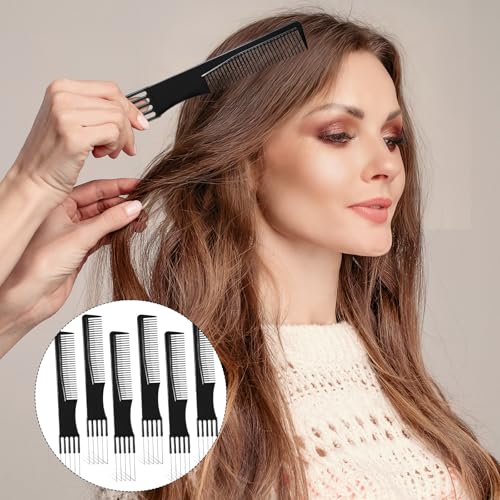Set de 6 peines para cabello negro de doble cabeza miniatura 5