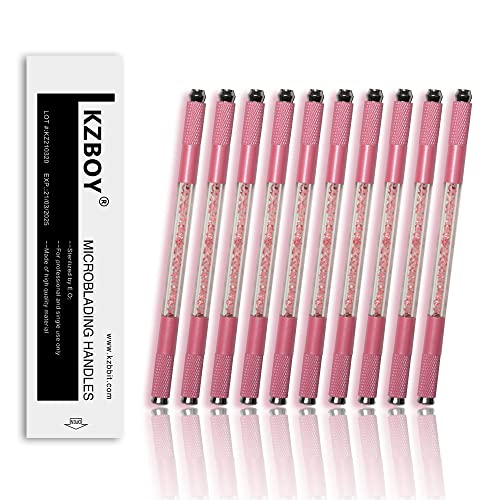10-KZBOY-Pink-Microblading-Handles-Double-Ends-with-Lot-and-Expiration-Date-Pink
