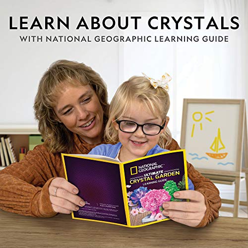 National Geographic Craft Kits for Kids - Crystal Growing Kit - Grow a Crystal Garden in Just 6 Hours, Educational Craft Includes Art Project, Geode, STEM Arts and Crafts for Girls (Amazon Exclusive) - Image 6