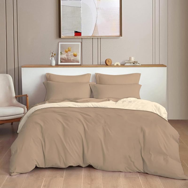Single Winter Comforter/Blanket for Double Bed | Soft Quilted Duvet | Warm Razai for Winter | Comforter for Bedroom Bedding Dune Delights-image-26