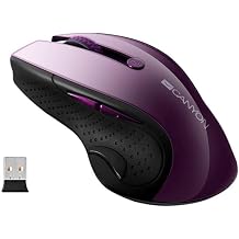 Canyon CMSW01P Wireless Mouse Purple 2.4GHz LED Sensor - Compatible with Windows/Mac OS 6 Buttons