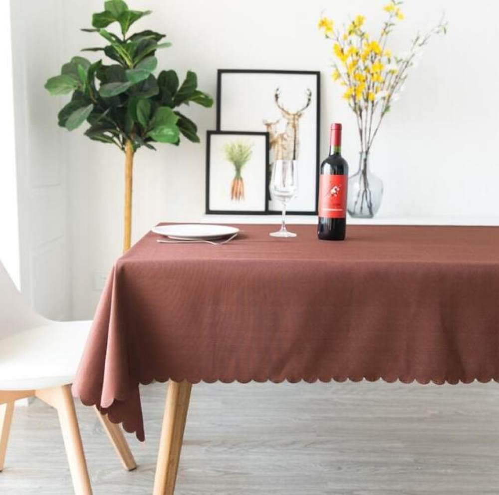Nappe rectangle couleur unie café noir 80x80cm décoration table de fête