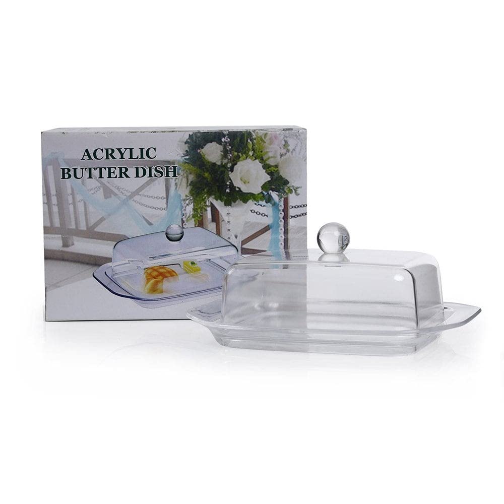 homes r us هومز أر أسHomes R Us Resin Butter Plate Height: 7.3Cm Length: 18.5Cm Width: 13.3Cm Clear