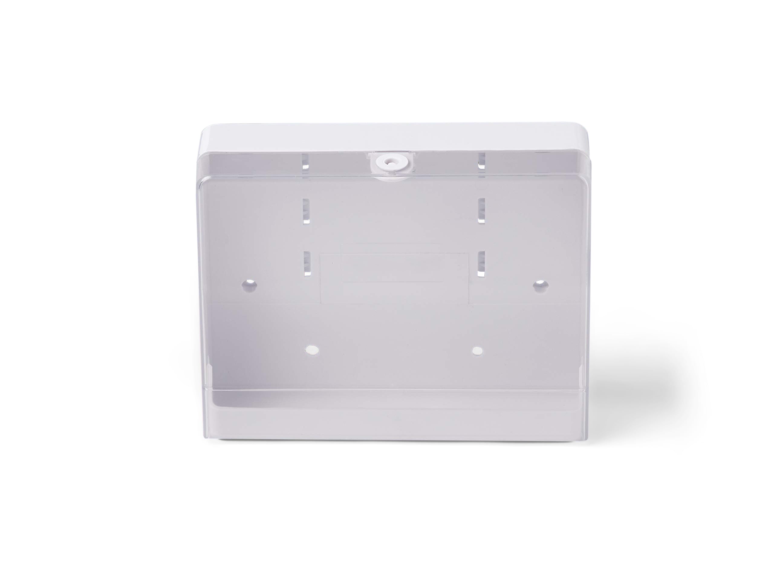Amazon Basics Dispenser per asciugamani a parete, compatibile con piega a C/Z, 27 x 21.5 cm, Bianco