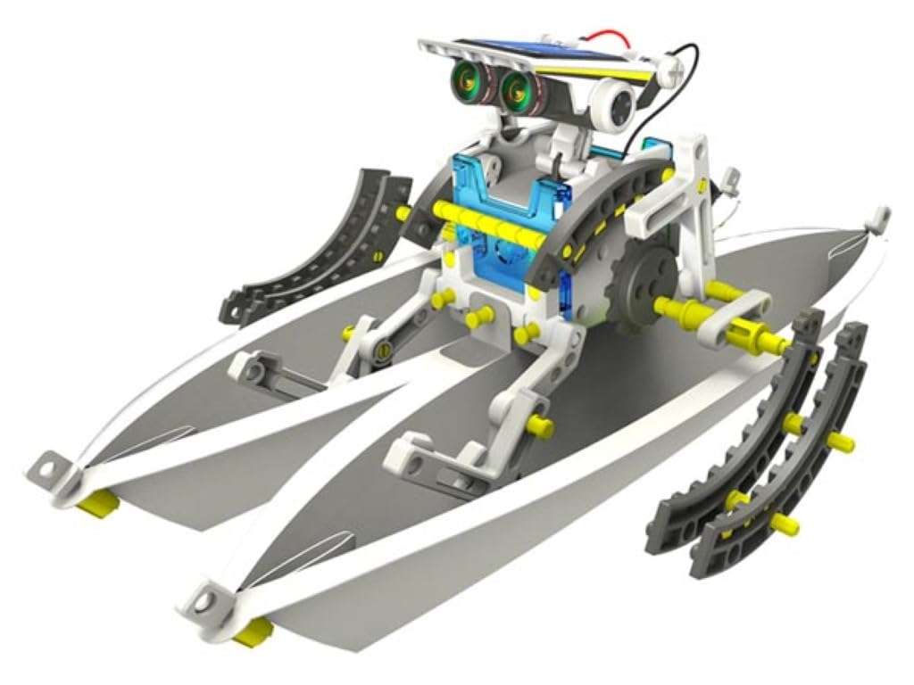 Velleman Kit Robot Solar 14 en 1, construye 14 Robots Que Funcionan con energía Solar, Set Educativo Stem, Juguete científico para jóvenes y Adultos, sin Pilas