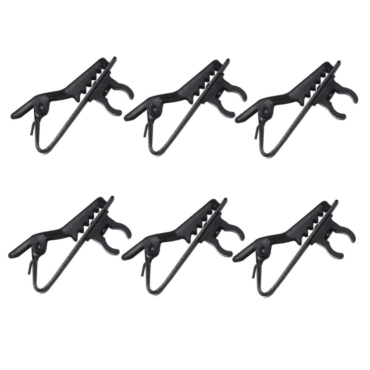 10pcs Iron Clip Lapel Tie Microphone Clips for Speech and Online Chat Mini Lavalier Mic Holders Compact Design for Lectures and Video Conferencing