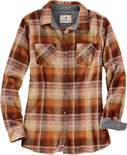 Legendary Whitetails Women’s Long Sleeve Plaid Flannel Button Up ...