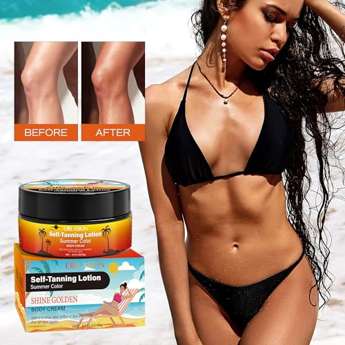 Image of Tanning Spray - Natural & Organic Ingredients, Self Tanner Spray, Body Skin Bronzer for Body, Deep Bronze Suitable for Swimming, Beach Climbing in Summer (Self-tanning cream)