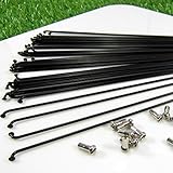 10 Stück Fahrrad Speichen Fahrrad Rad Stahl Speichen 170mm oder 286mm Mountainbike Speichen mit 12mm Kupfer Kappe, geeignet für Fahrräder verschiedener Größen
