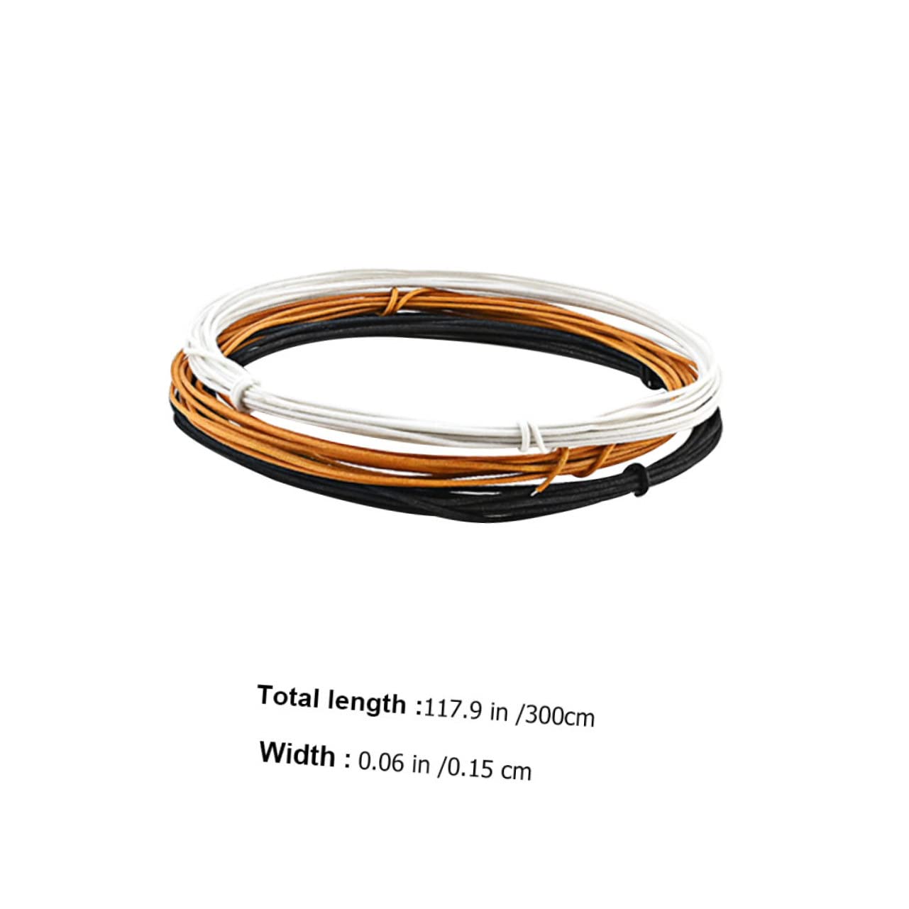 BESPORTBLE 3Pcs Guitar Wax Wires Hookup Supplies Lightweight Circuit Wiring for Clearer Sound Easy Setup for Guitarists Musical Projects