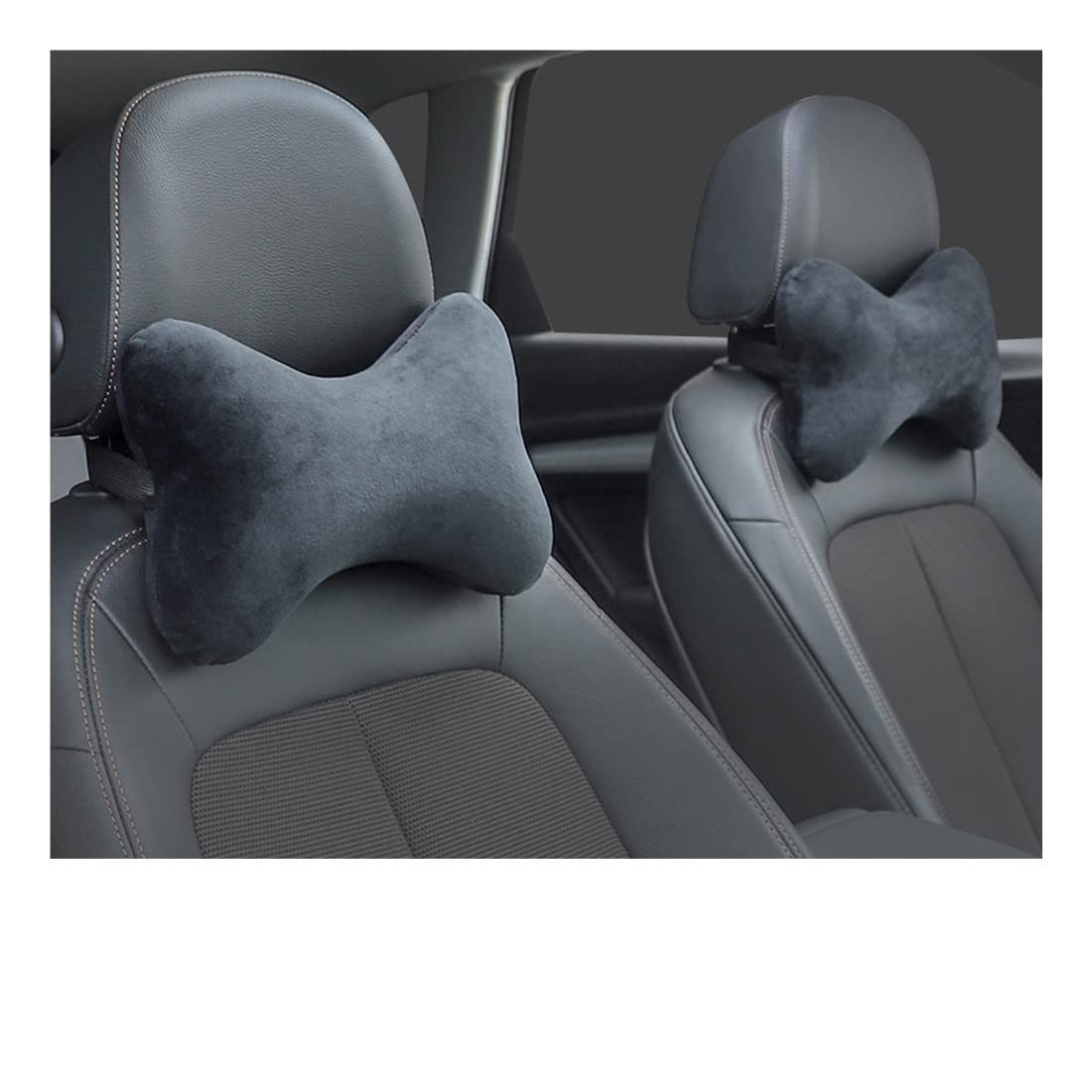 Almohada para el reposacabezas del Cuello del automóvil Cojín del Asiento con núcleo de Espuma viscoelástica Almohada Transpirable Soporte para la Cabeza y el Cuello Compatible con Sleep Fluff Soft