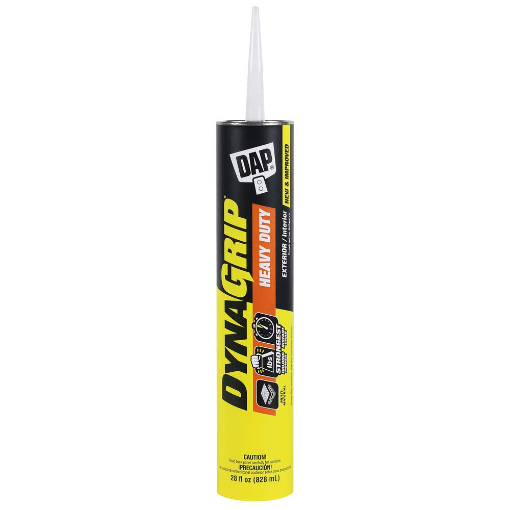 DAP 27510 28 Oz DynaGrip Heavy Duty Exterior & Interior Construction Adhesive