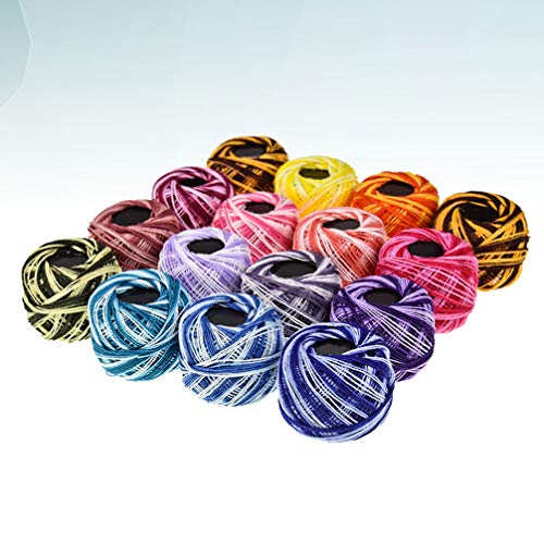 Set de 16 rollos de hilo para bordar de algodón miniatura 5