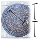 Outil de levage polyvalent : plus qu'un simple lève-grille d'égout, ce crochet de regard fonctionne également très bien pour les rehausseurs de fosses septiques, les couvercles de drain, les couvercles utilitaires et même pour tirer des palettes, ce qui le rend essentiel pour les professionnels et les bricoleurs.