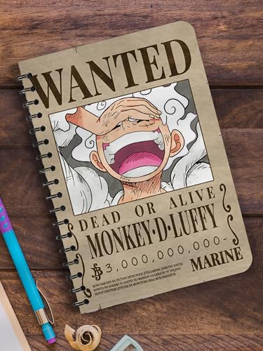 Image of ComicSense.xyz One Piece Anime Sketchbook Gear 5Th Bounty A5 Spiral Drawing Sketch Book Unruled For Kids Students Gift,120 Pages