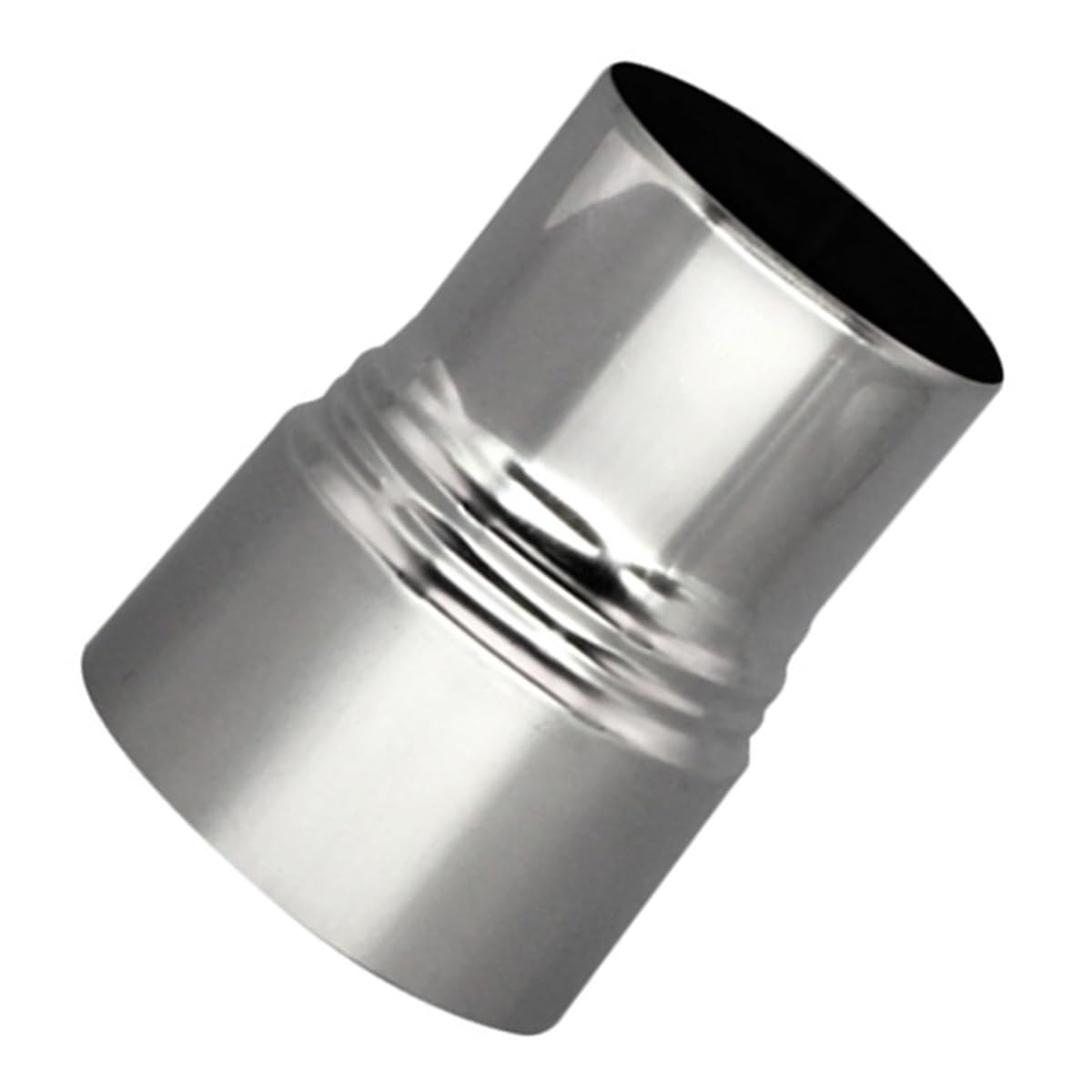 Flue Reducer Adapter, Stove Pipe Reducer Flue Connector 110mm-100mm, 1pc Stainless Steel Chimney