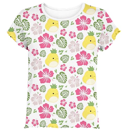 Squishmallows T-Shirt Girls' Summer Vibes Performance Tops 2-Pack UPF 50+ Tee2