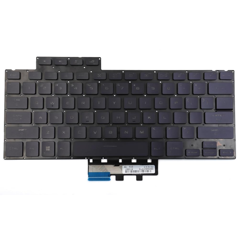 Replacement Backlit Keyboard for Asus ROG Zephyrus G14 GA402R GA402RJ GA402RK GA402RU GA402X GA402XV Series Laptop US Black