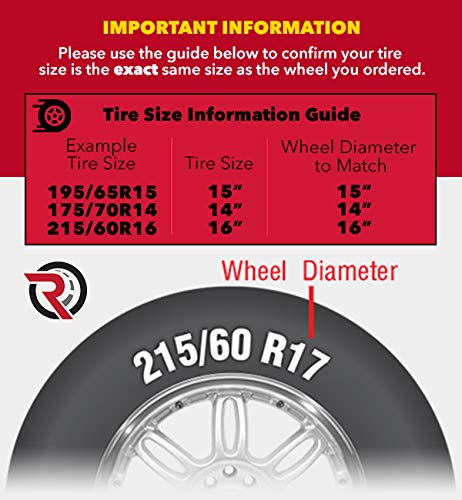 Road Ready Car Wheel for 2013-2020 Dodge Caravan Aluminum 17 Inch 5 Lug Full Size Spare 17\" Alloy Rim Fits R17 Tire