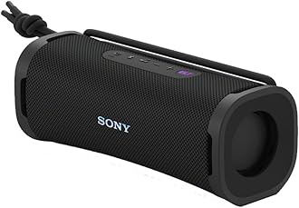 Sony ULT Field 1 Wireless Ultra Portable Bluetooth Compact Speaker, IP67 Waterproof, Dustproof and Rustproof with Enhanced Bass, 12 Hour Battery and Detachable Strap, Black, UAE Model, 2024