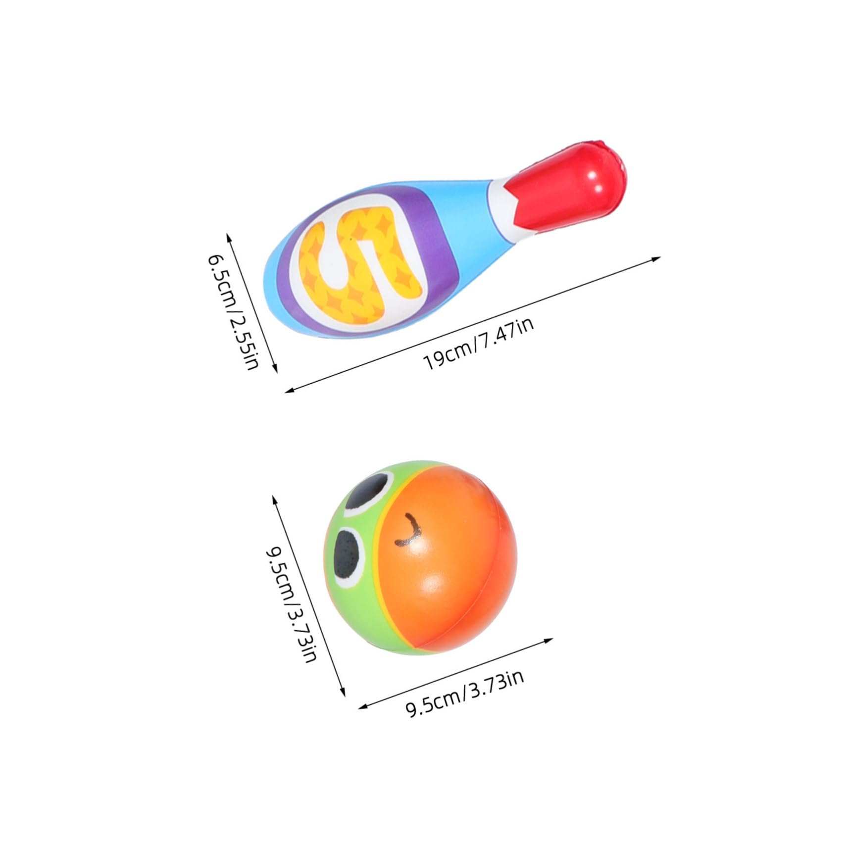 Toyvian Mini Giochi da Bowling per Ragazzo Ragazza Ragazza Birilli in Pu con Palline per attività di Gioco Educativo per Feste di Compleanno all Aperto Chiuso