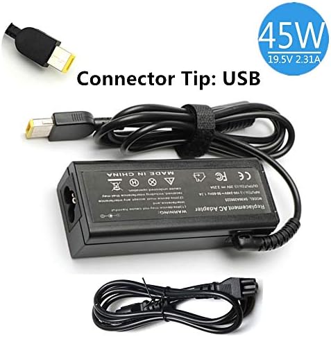 45W 20V 2.25A AC Adapter Battery Charger for Lenovo ThinkPad Helix?3698?3698-4UU 3698-4PU 3698-4NU 3698-4SU 3698-4RU 3698-4MU 3698-4LU