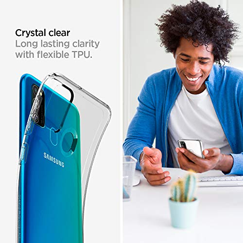 Image of Spigen Liquid Crystal Back Cover Case Compatible with Samsung Galaxy M21, M21 2021 Edition and M30S (TPU | Crystal Clear)