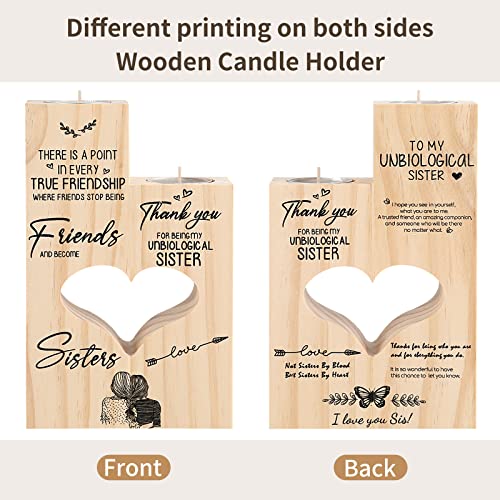 Yoillione Friendship Gifts For Women Friends, Gift For Best Friends Women, Bestie Unbiological Sister Gift Ideas, Thank You Gift Personalized Funny Candle Holder For Birthday, Thanksgiving, Christmas #TOP2