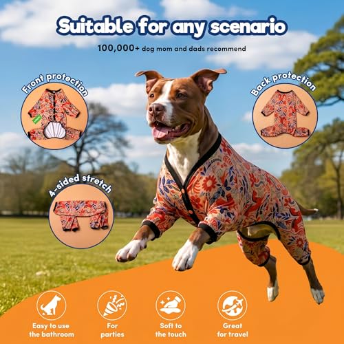 Pijamas para perro raza grande LovinPet, ligera y de cobertura total miniatura 3