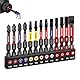 GEINXURN 13tlg. Schrauber Bit Set 50mm Lange (Kreuzschlitz/Pozidriv/Torx/Hex/Schlitz), PH2 PZ2 T20 Schlagfester Schrauberbitsatz Magnetische 1/4 zoll Sechskantschaft S2 Legierter Stahl, Ultra Farbcode