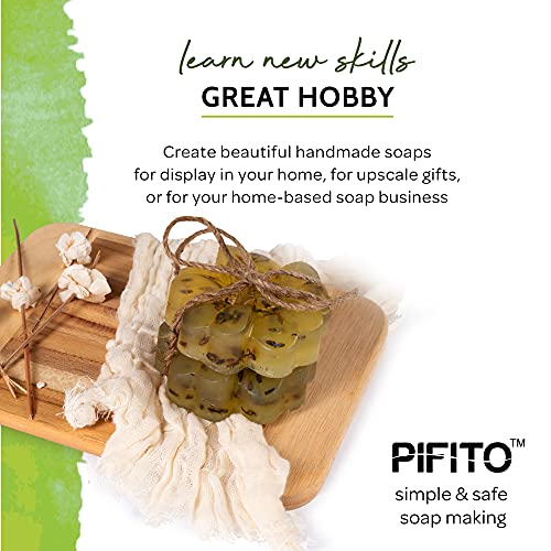 Pifito Hemp Seed Oil Melt And Pour Soap Base (2 Lb) │ Premium 100% Natural Glycerin Soap Base │ Luxurious Soap Making Supplies #TOP6