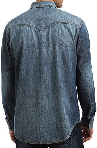 Chemise Gillz homme XL bleue manches longues boutonnée