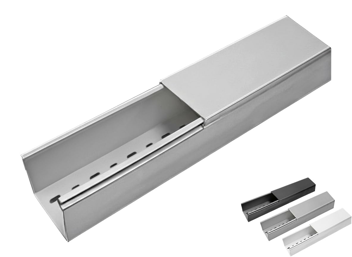 Electriduct 2" x 2" Solid Wall Wire Duct PVC Cable Raceway 6.56FT x 6 Sticks (39 Feet) Gray