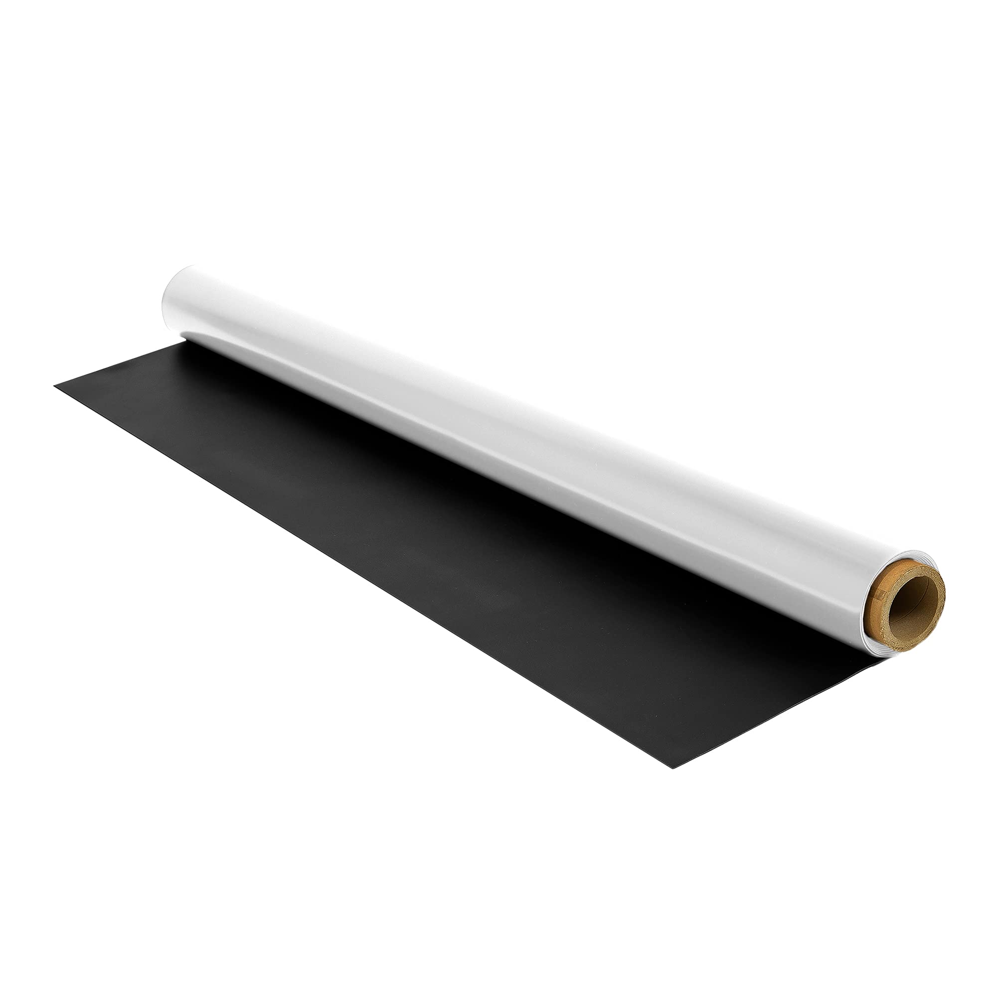 IncStores 1.2mm Thick Reversible Dance Floor Roll | Low-Reflection Vinyl Marley Dance Flooring for Practice and Performance of Countless Dance Styles | Black/White, 15 Ft