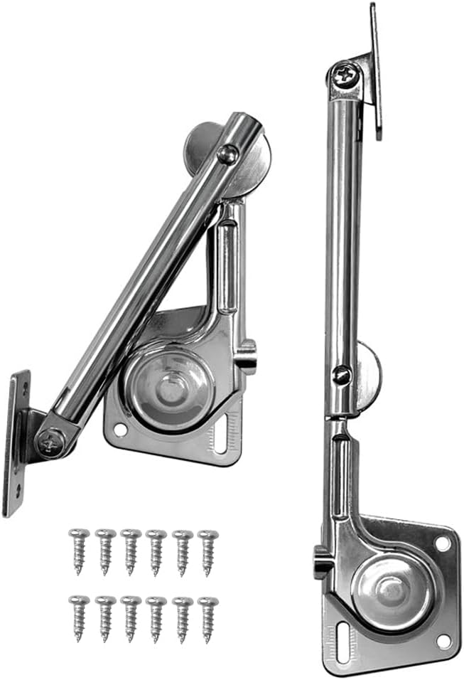 TopHomer 2 Pack Box Hinges Soft Close, Lid Support Hinges Chest Hinges for Wooden Box, Cedar, Storage Trunk & Benches, Made of Zinc Alloy, Safety & Heavy Duty