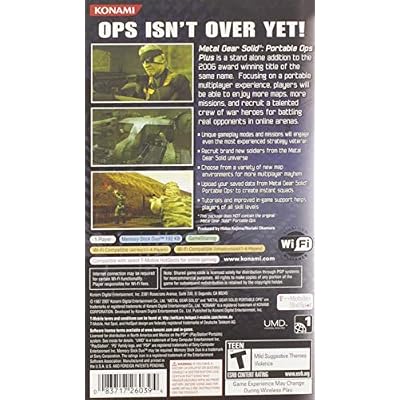 Metal Gear Solid: Portable Ops Plus PSP - PlayStation Portable