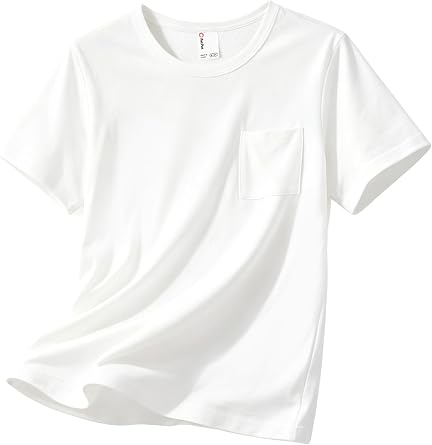 PATPAT Boys T-Shirts Summer Tops Tees with Chest Pocket 5-16 Years