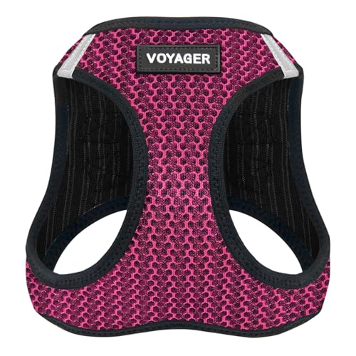 Voyager Step-in Air Dog Harness - All Weather Mesh Step in Vest Harness for Small and Medium Dogs by Best Pet Supplies - Harness (Fuchsia 2-Tone), X-Large