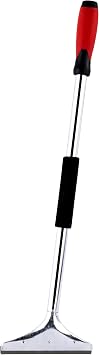 Warner Tool 11221 6" H.D. Paint & Wall Scraper, 24" Steel Handle with Threaded Soft Grip