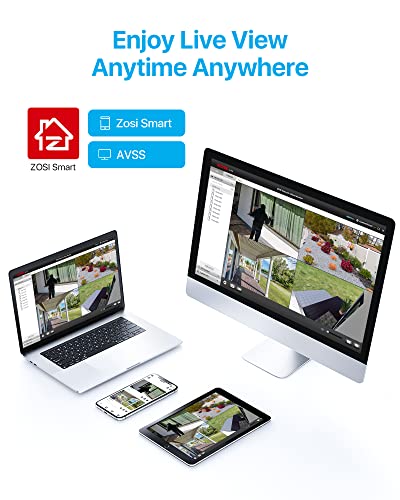 Zosi 5Mp H.265+ Poe Security Camera Systems Outdoor Indoor, 5Mp 8 Channel Poe Nvr Recorder And 8 X 5Mp Surveillance Cctv Bullet Dome Ip Cameras With Long Night Vision (1Tb Hard Drive Built-In) #TOP6