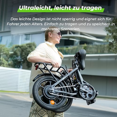 Fat Tires für All-Terrain - Detailansicht von Finbike Klapprad E-Bike Fat Tire Deal – Dealfoxx.de (52 Zeichen)