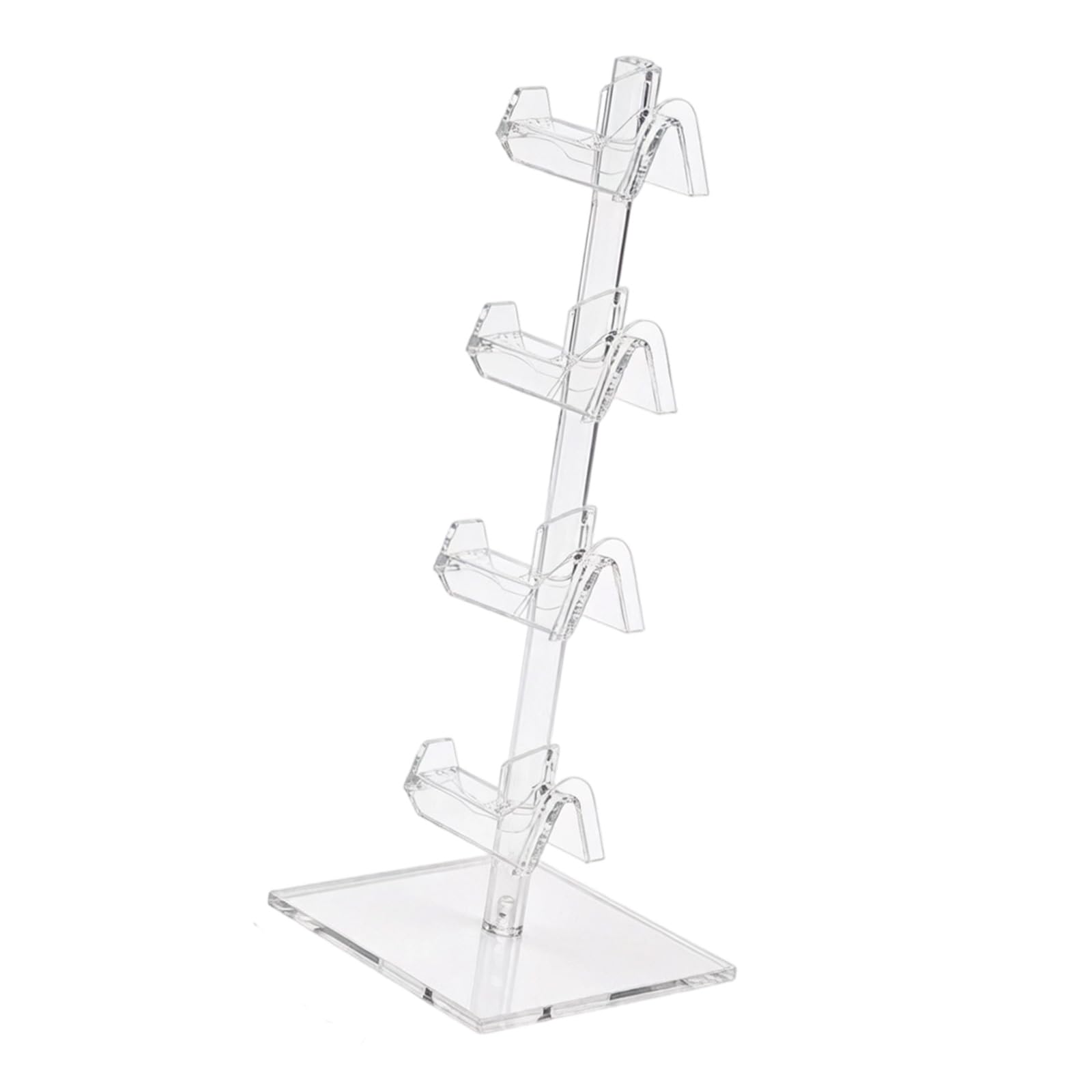 Limtula Modern Tiered Glasses Rack Acrylic Home Decor Storage Organizer Easy Assemble Acrylic Shelf for Neat Arrangement Easy Assemble Shelf